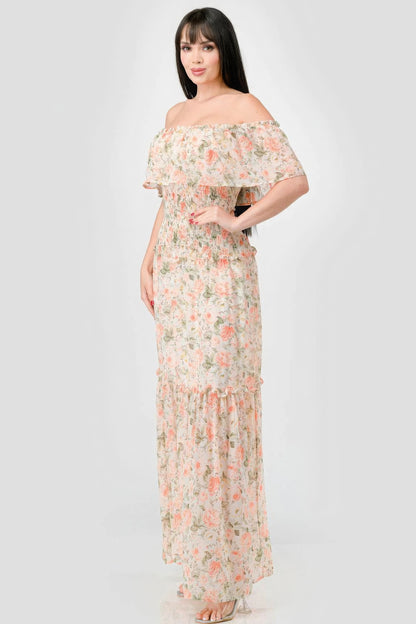 Floral Smocked Maxi Dress