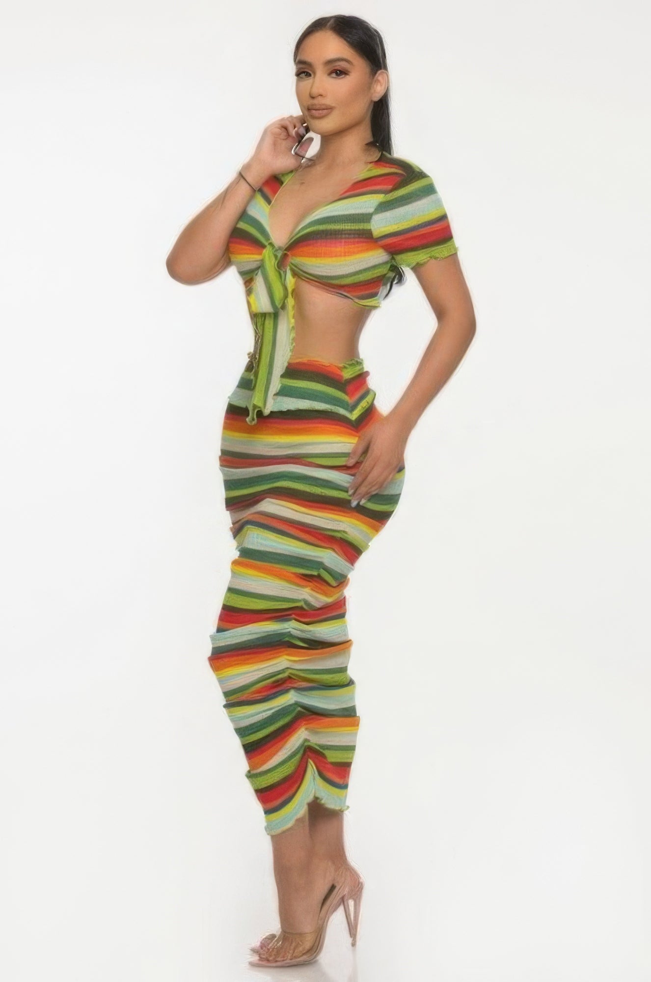 beach sarong skirt set