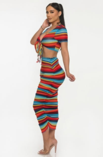 Beach Sarong Skirt Set