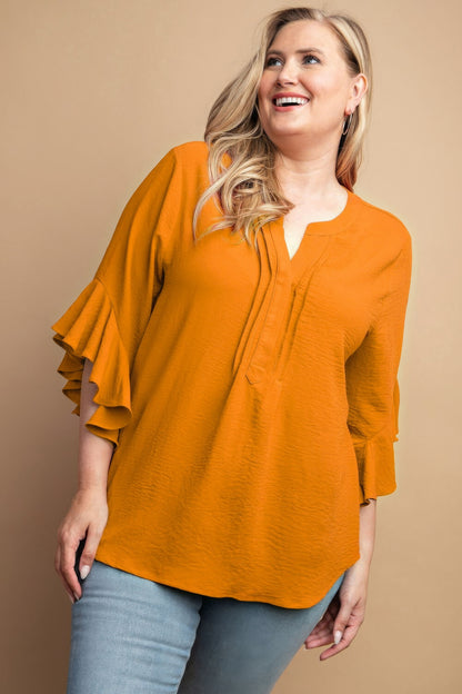 Ruffled Detail Top