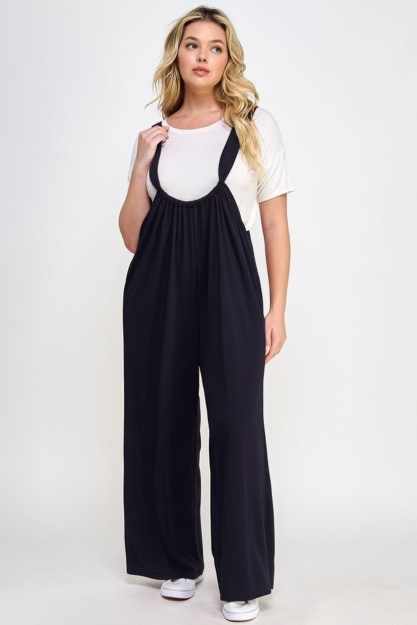 wide leg jumpsuit overalls