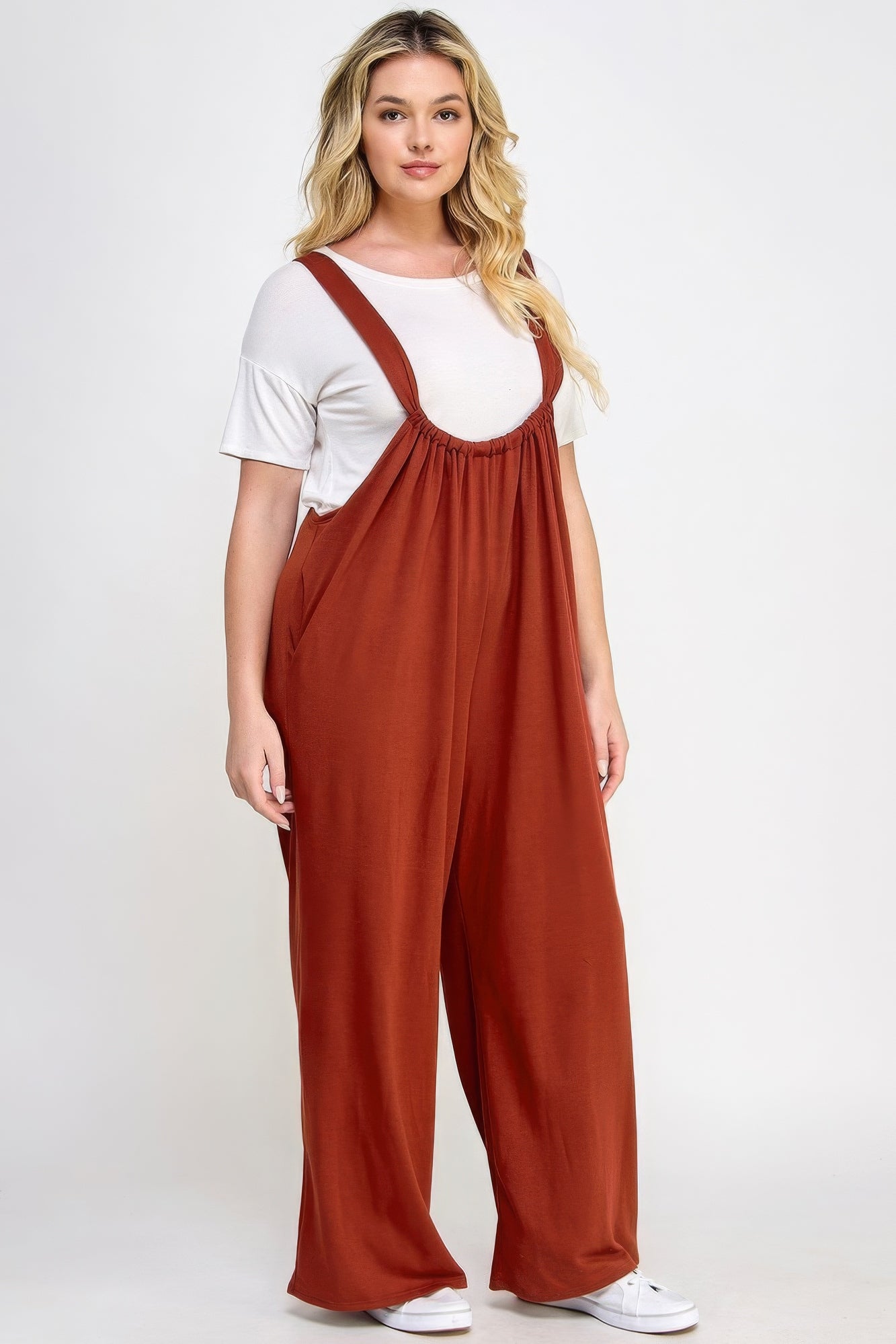 wide leg jumpsuit overalls