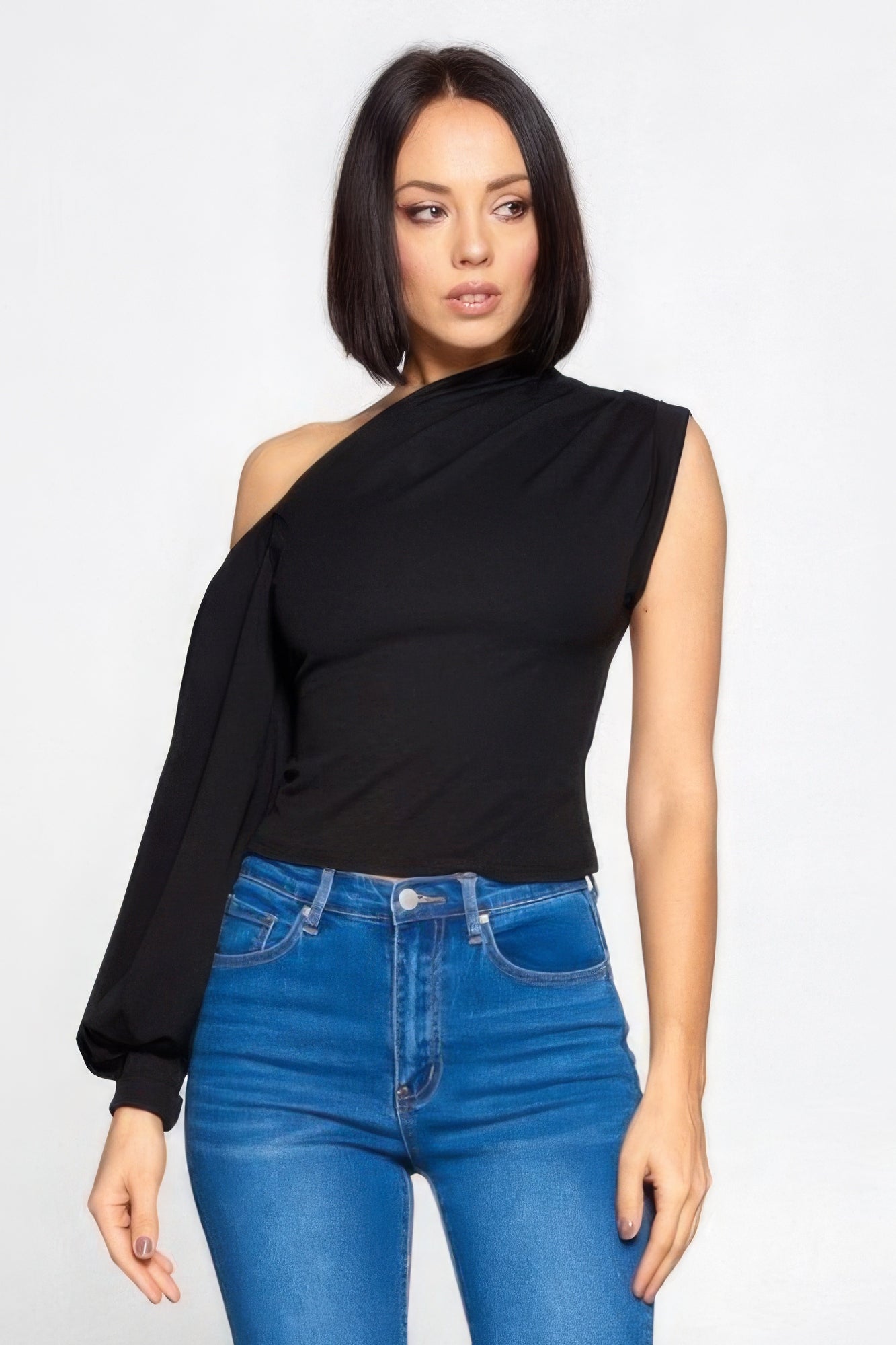 one shoulder top