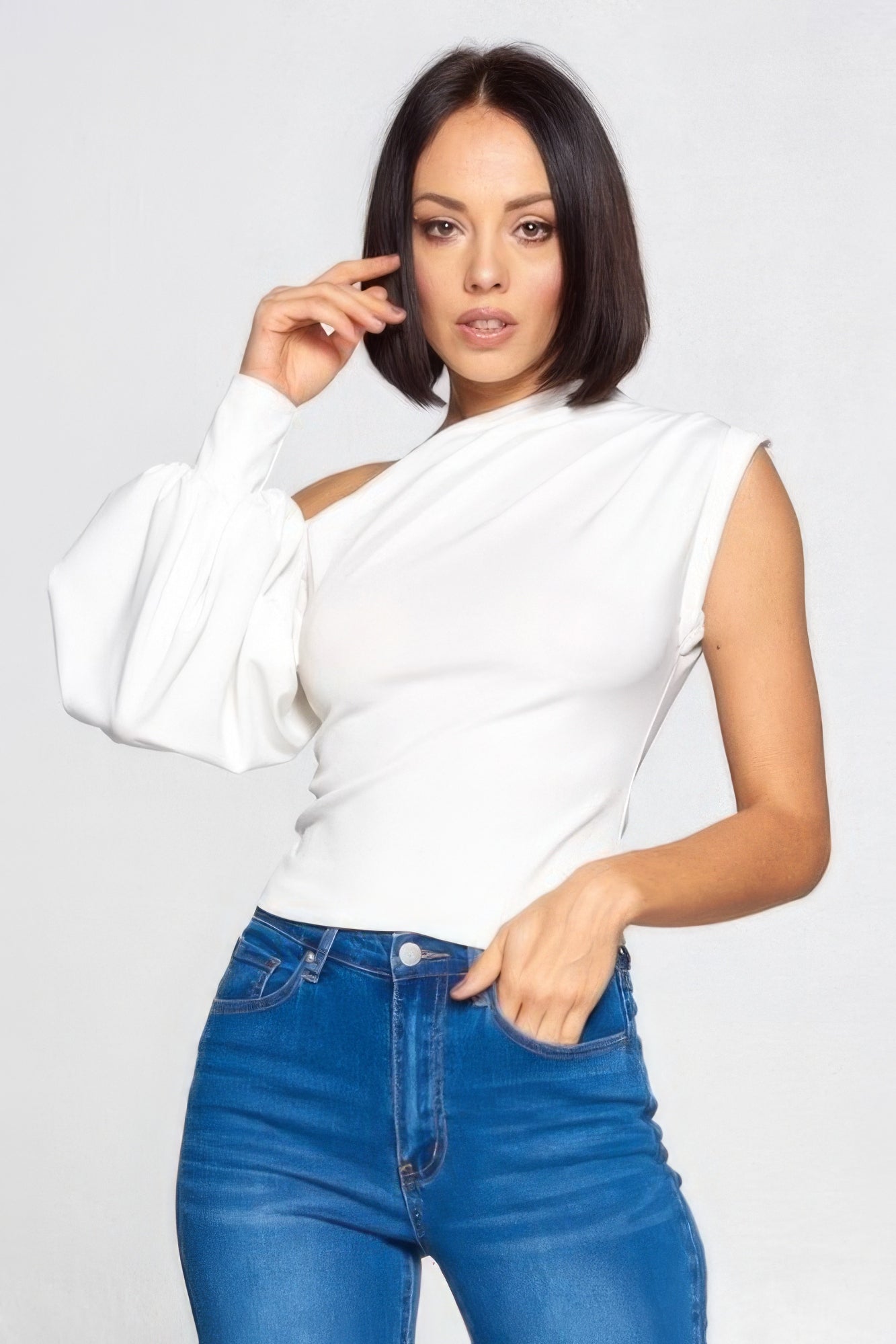 one shoulder top