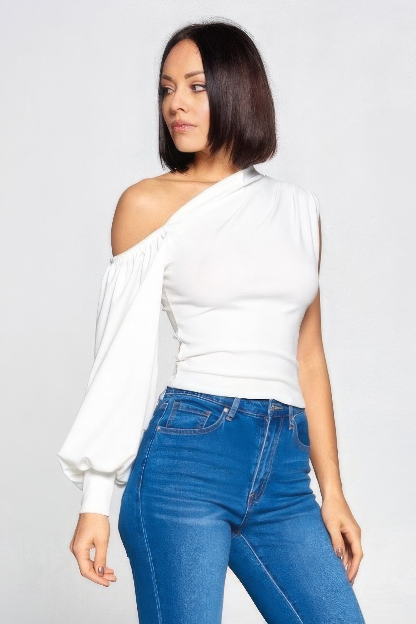 one shoulder top