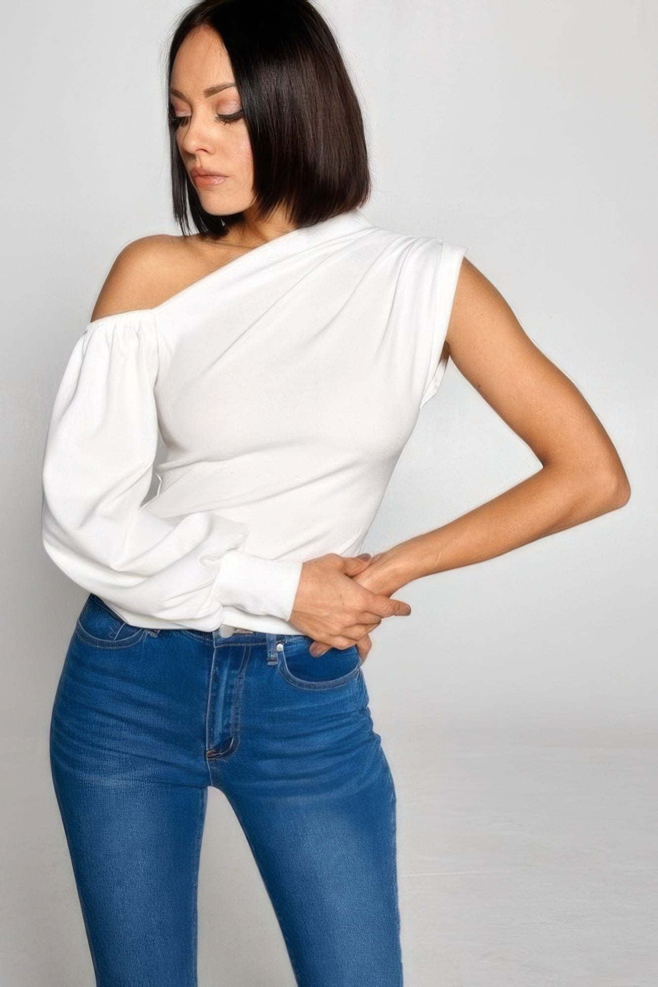 one shoulder top