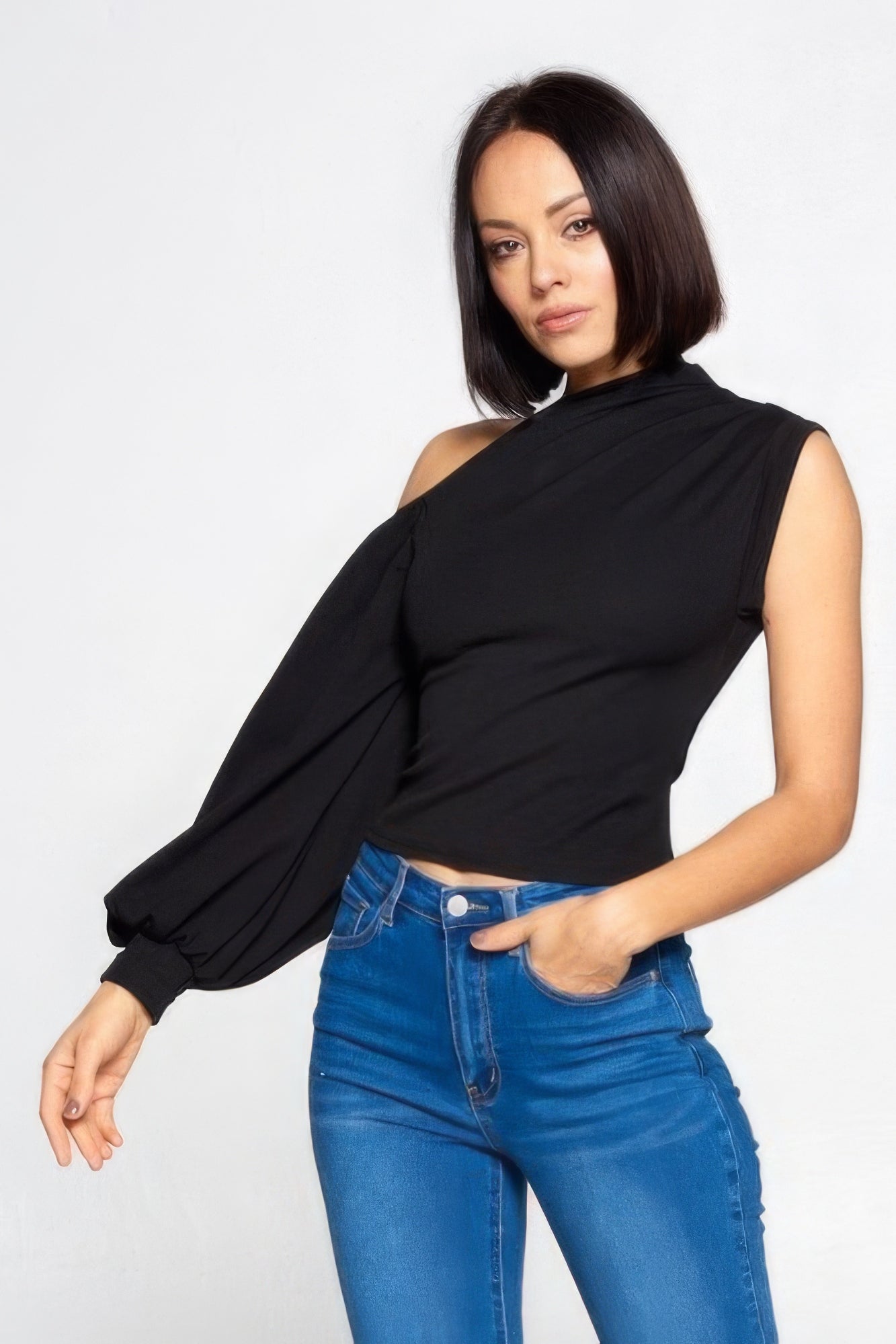 one shoulder top