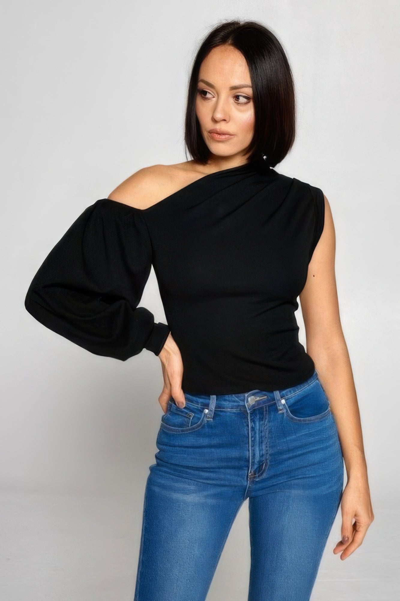 one shoulder top