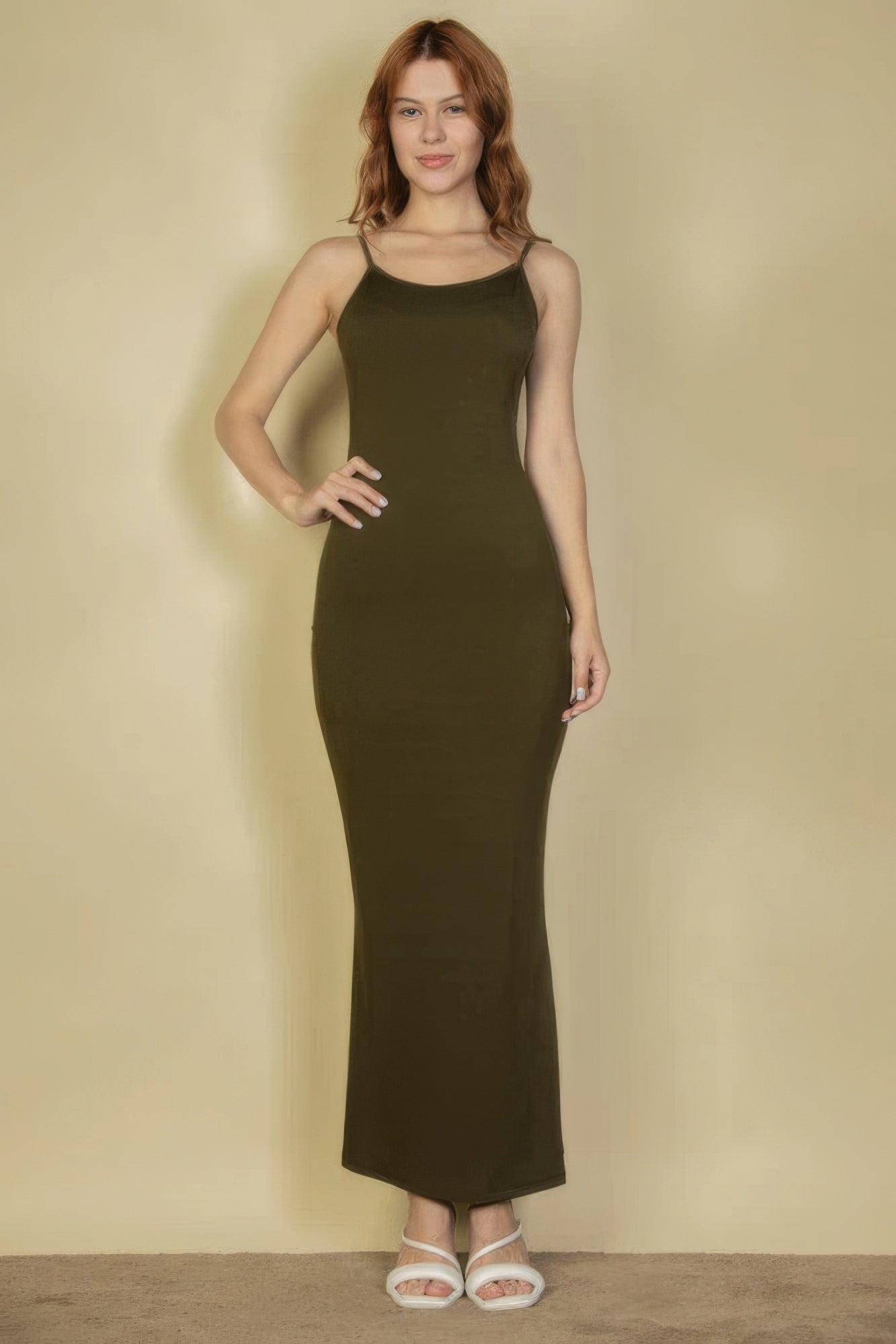 ribbed mermaid maxi dress