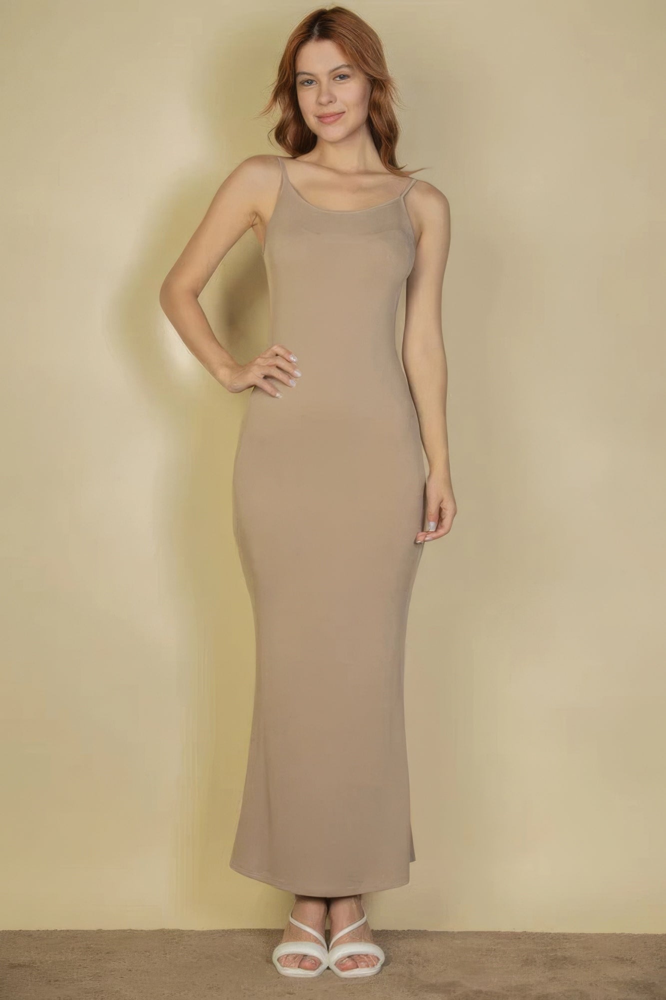 ribbed mermaid maxi dress