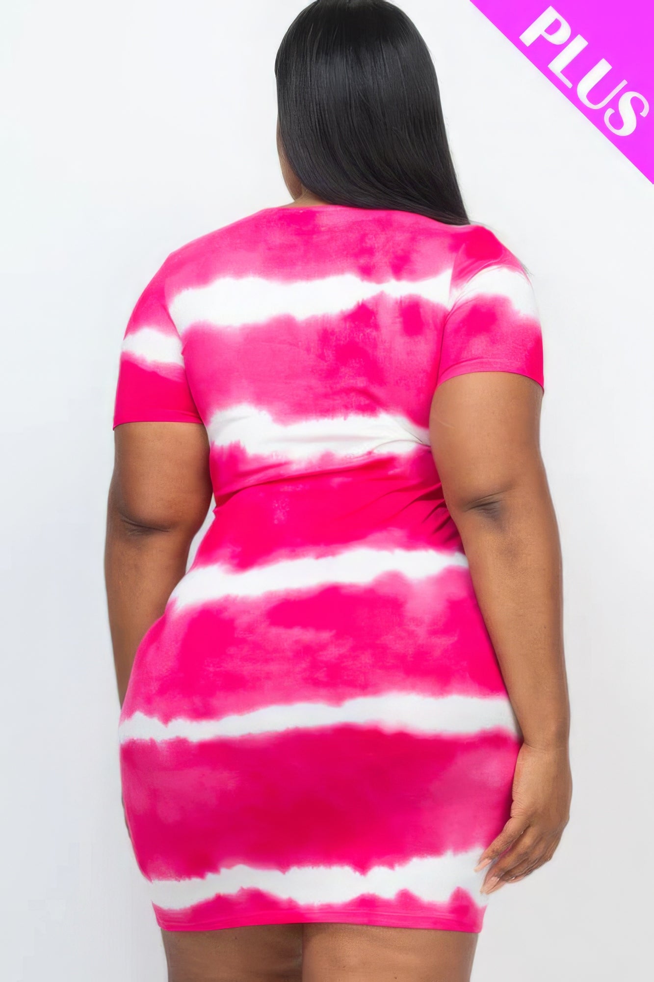 tie-dye bodycon dress