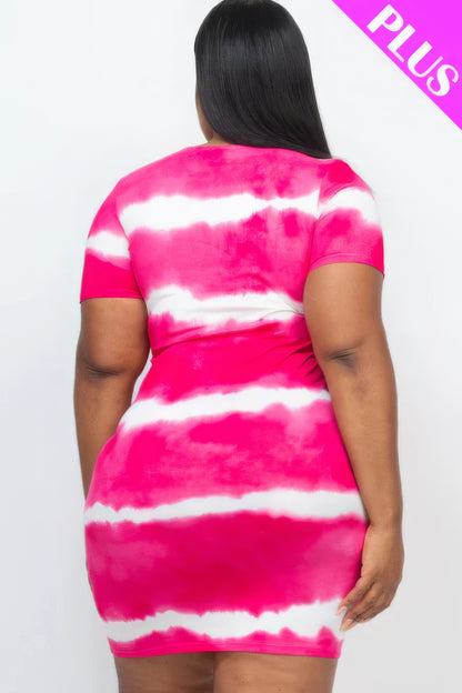 Tie-Dye Bodycon Dress