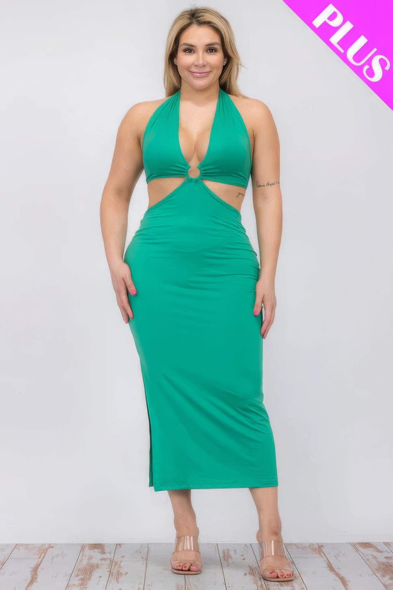 cut-out halter dress