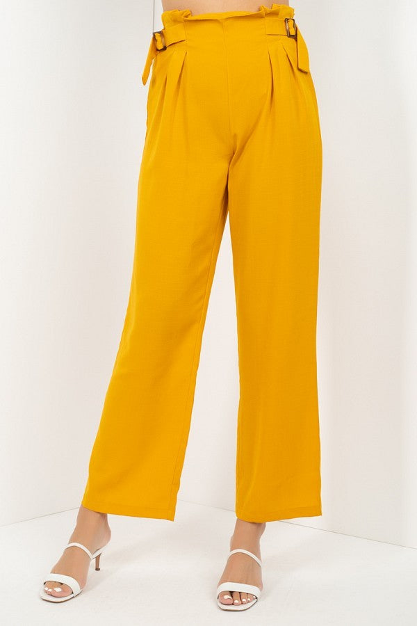 high waist wide pants