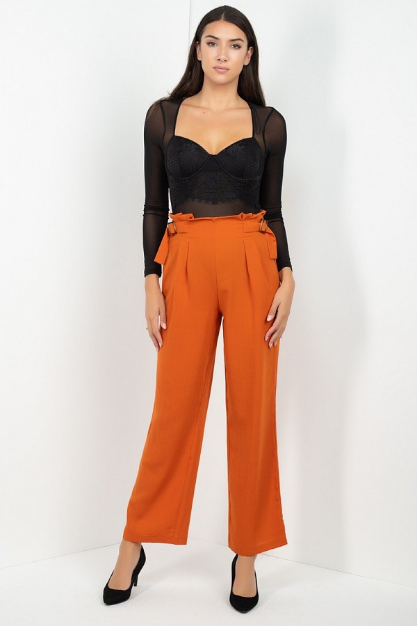 high waist wide pants