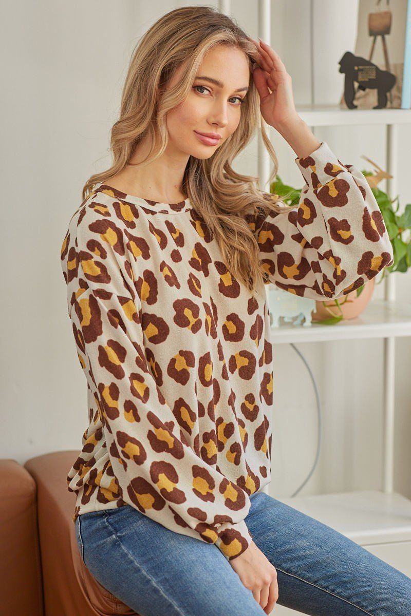 leopard print top