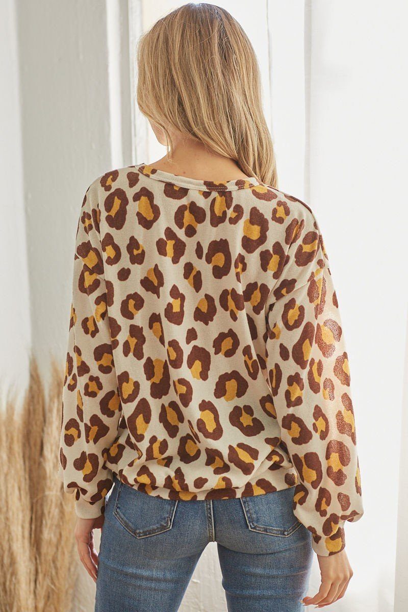 leopard print top