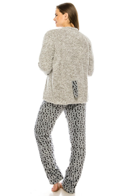 Raccoon Print Pajama Set