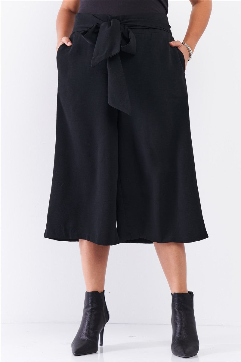 wide mid length pants