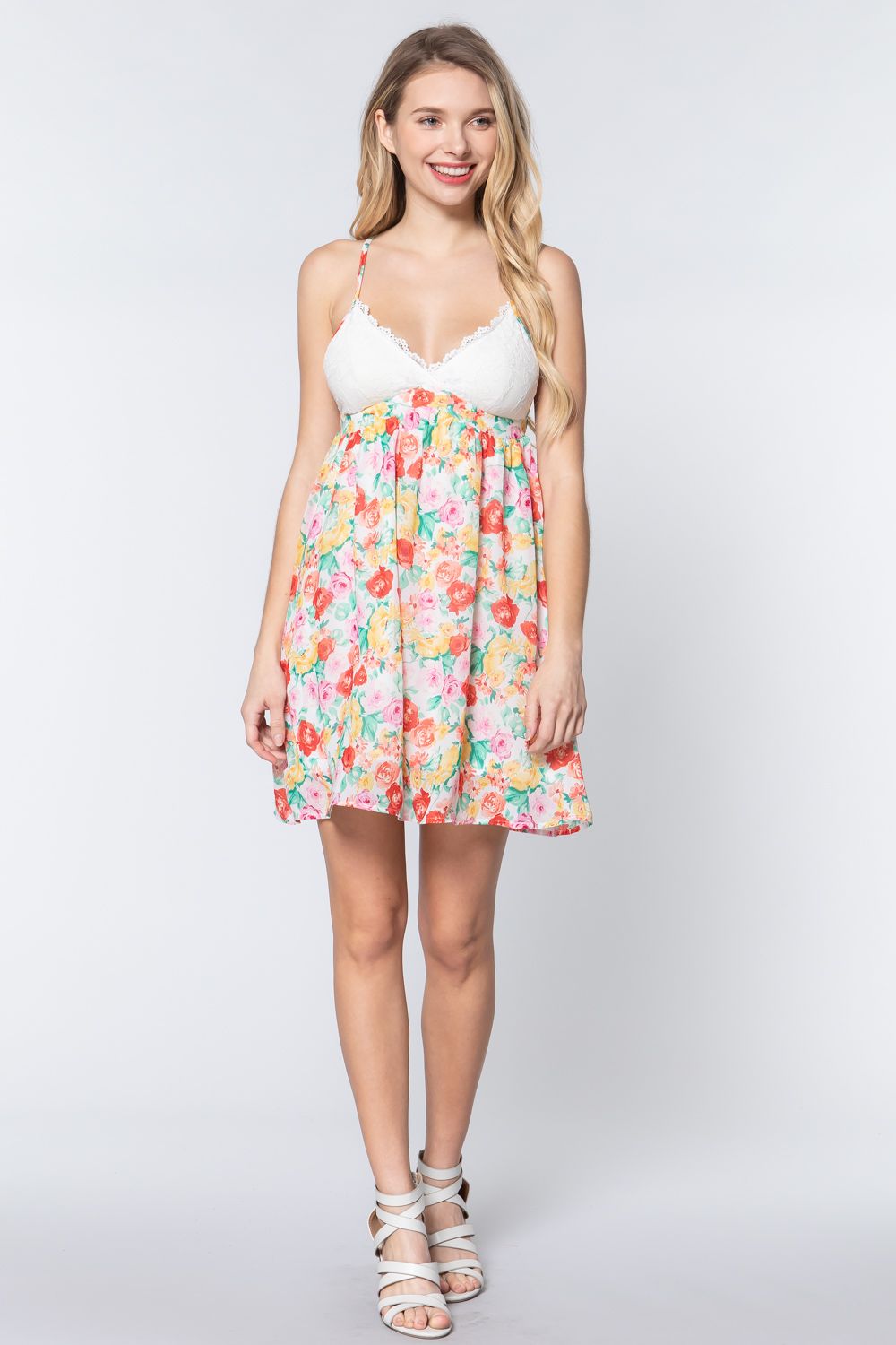 floral mini dress