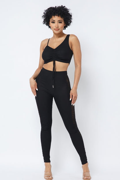 Strap Crop Top & Leggings