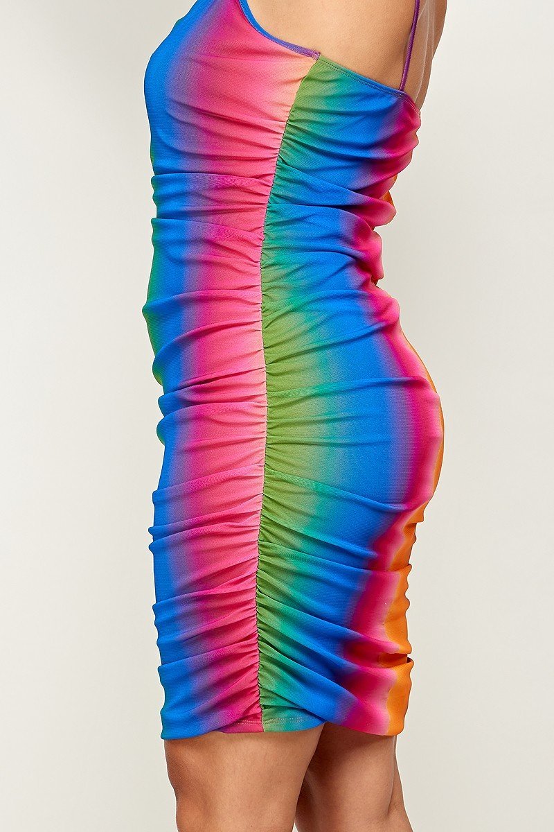 rainbow ombre cami dress