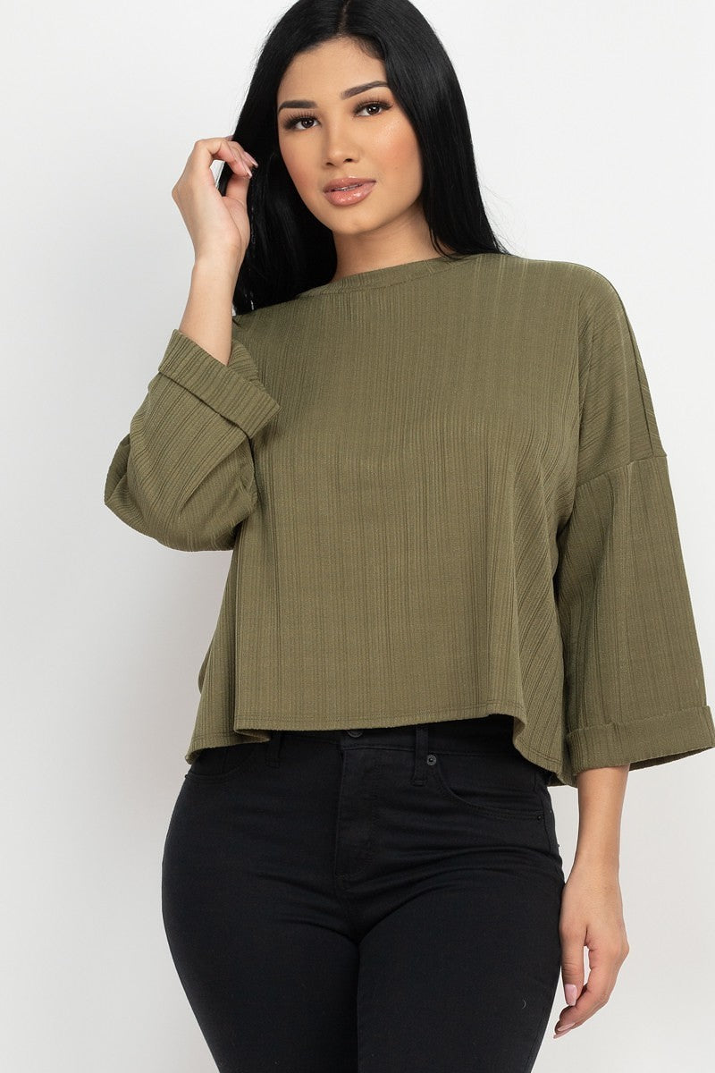 drop shoulder top