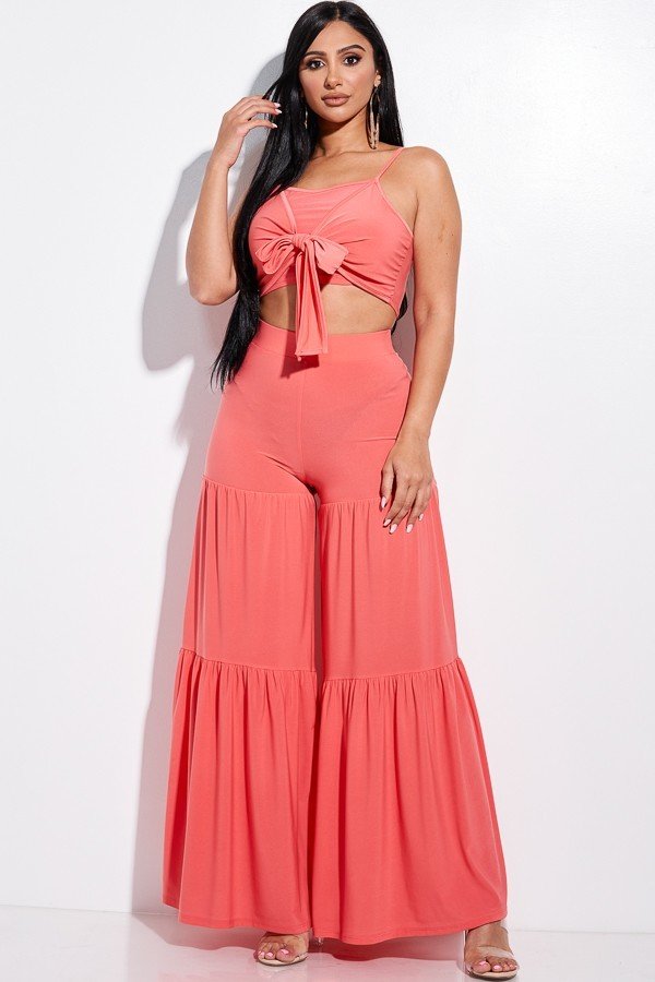 tank top & wide leg pants set