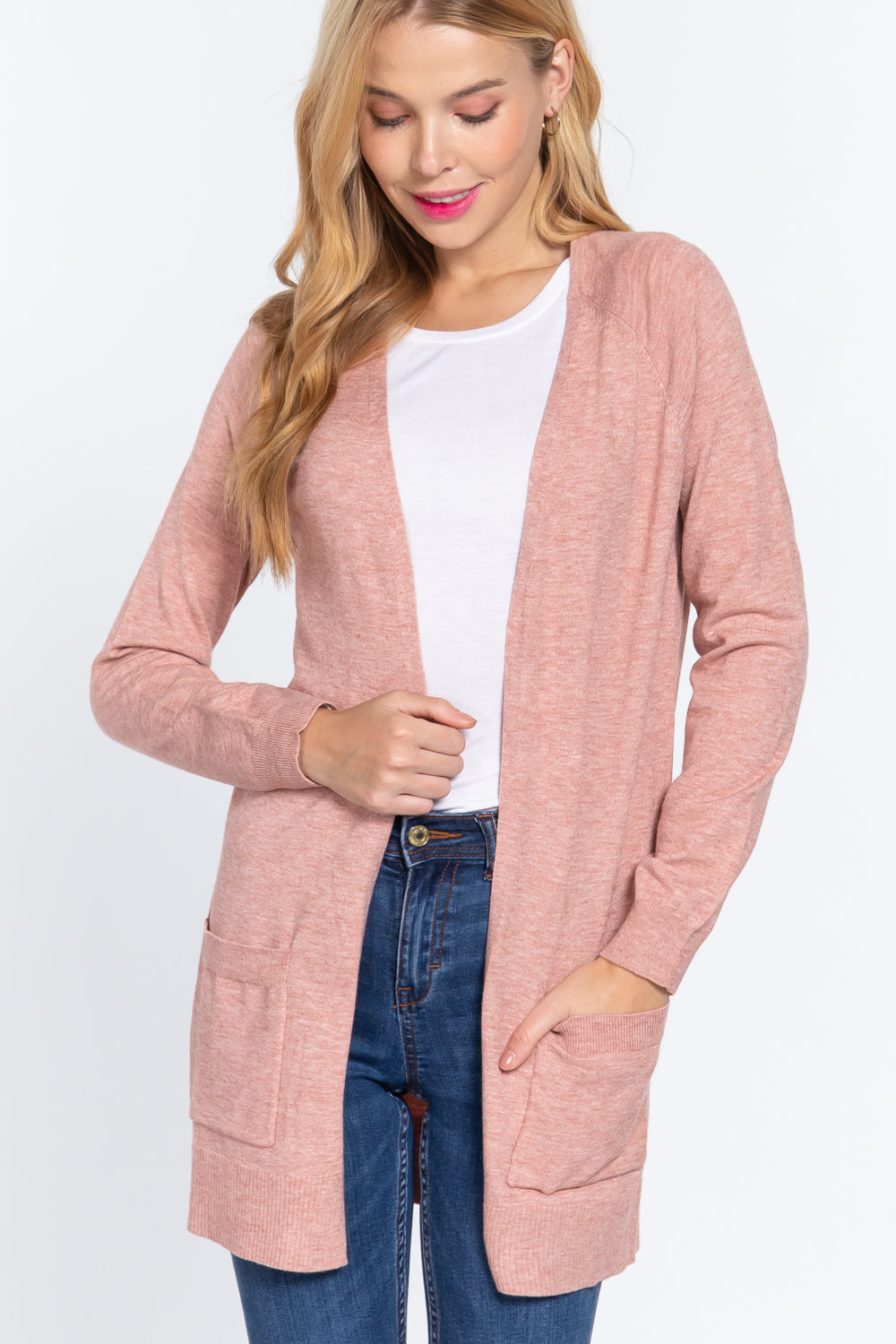 open sweater cardigan