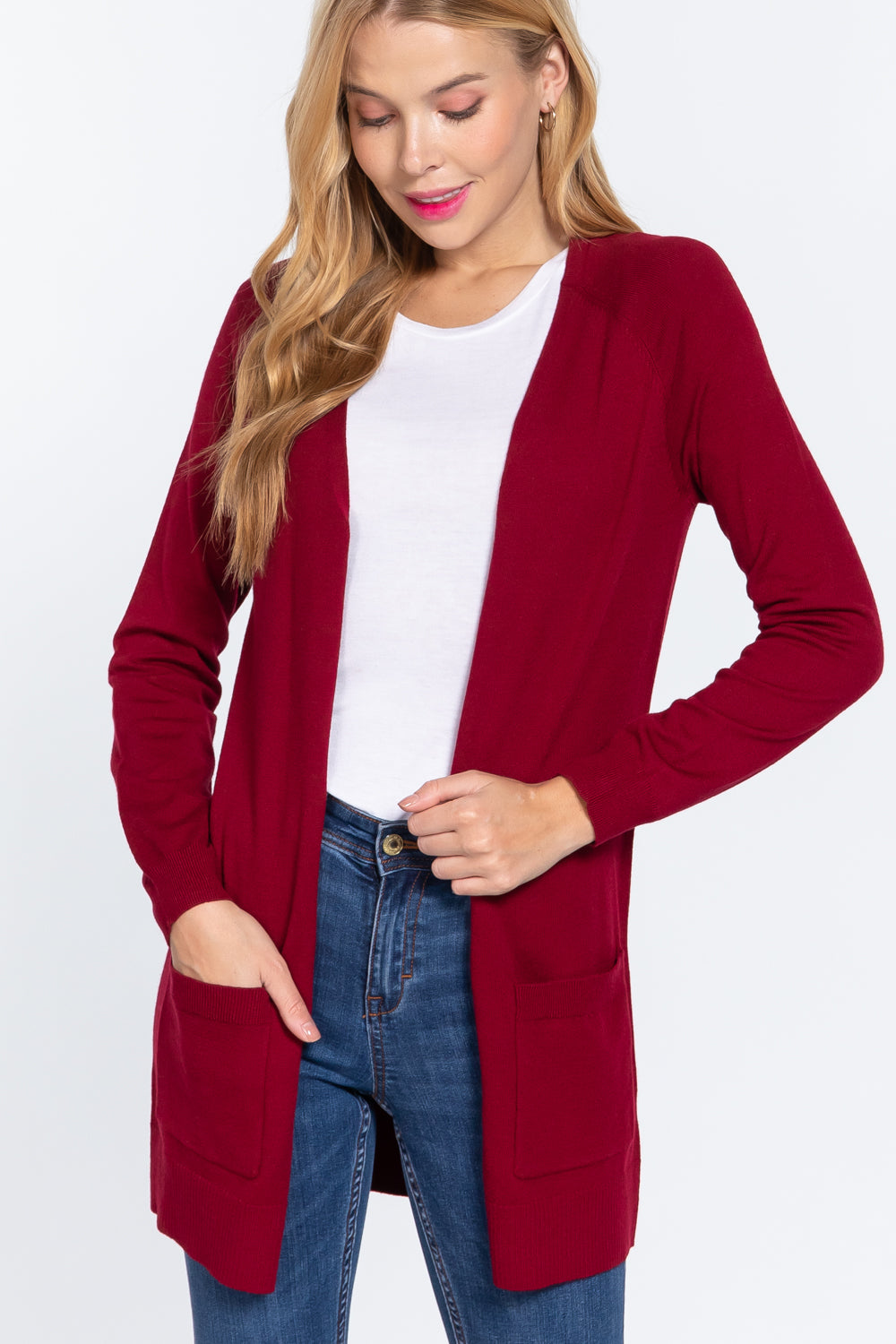 open sweater cardigan