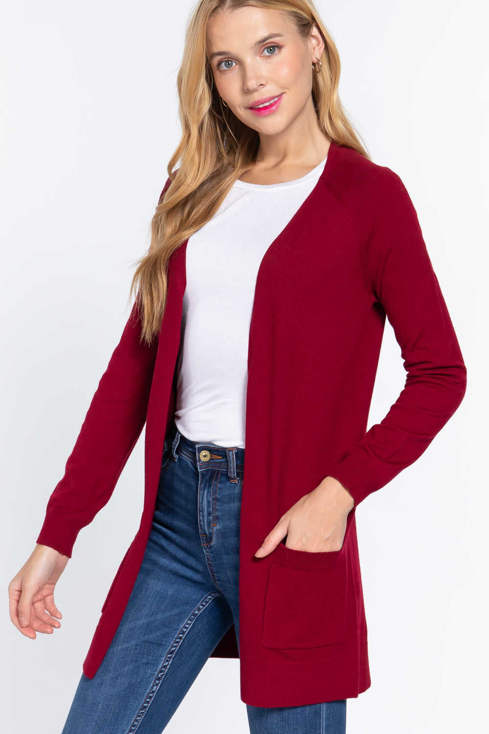 open sweater cardigan