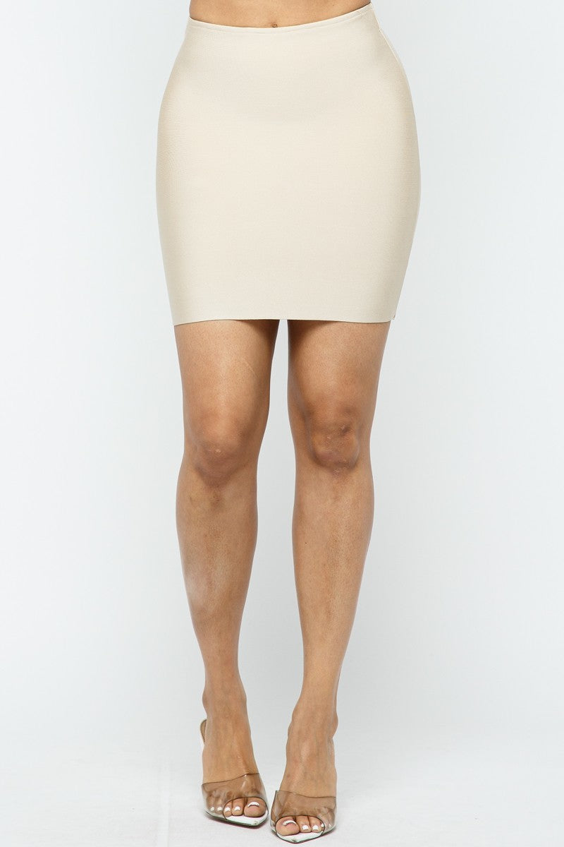 bandage mini skirt