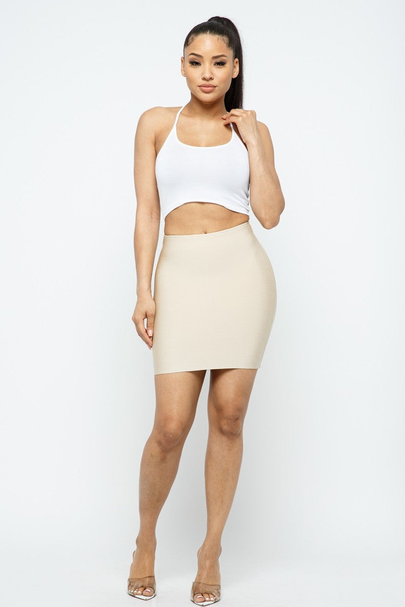 bandage mini skirt