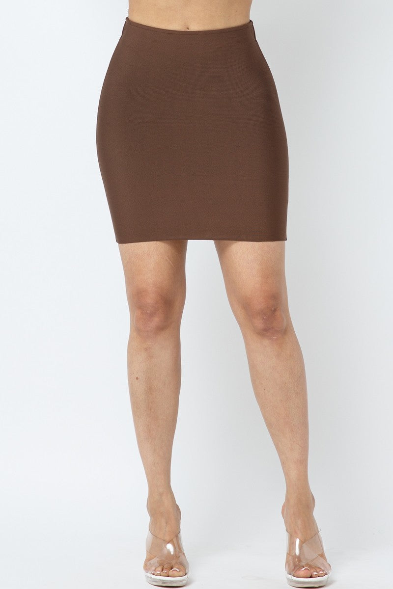 bandage mini skirt