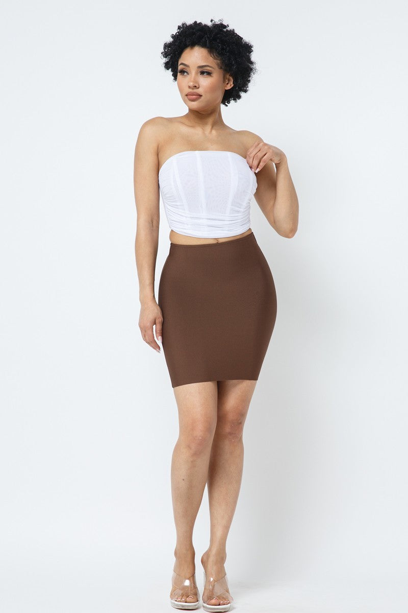 bandage mini skirt