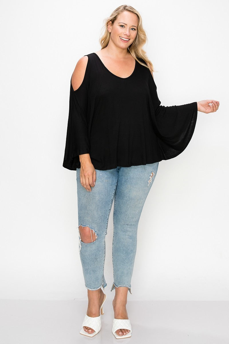 open shoulder top