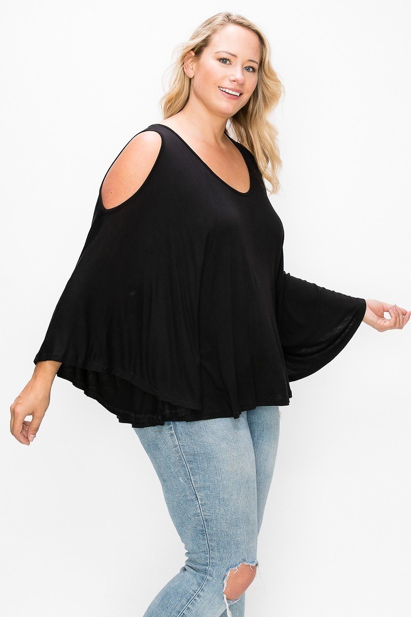 open shoulder top