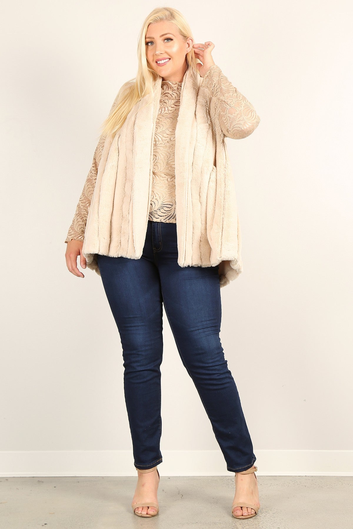 faux fur vest