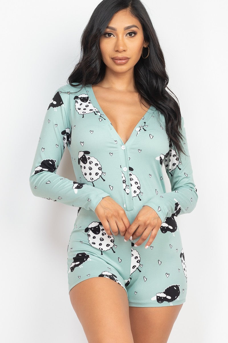 lounge sheep romper