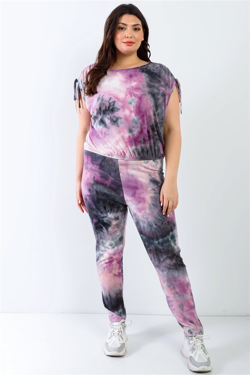 tie dye top & pants set