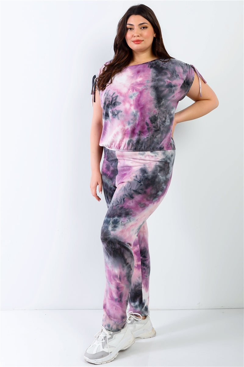 tie dye top & pants set