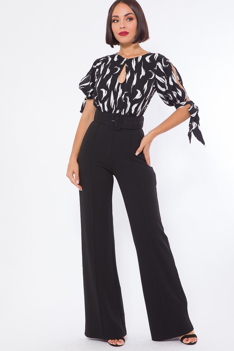 print top jumpsuit