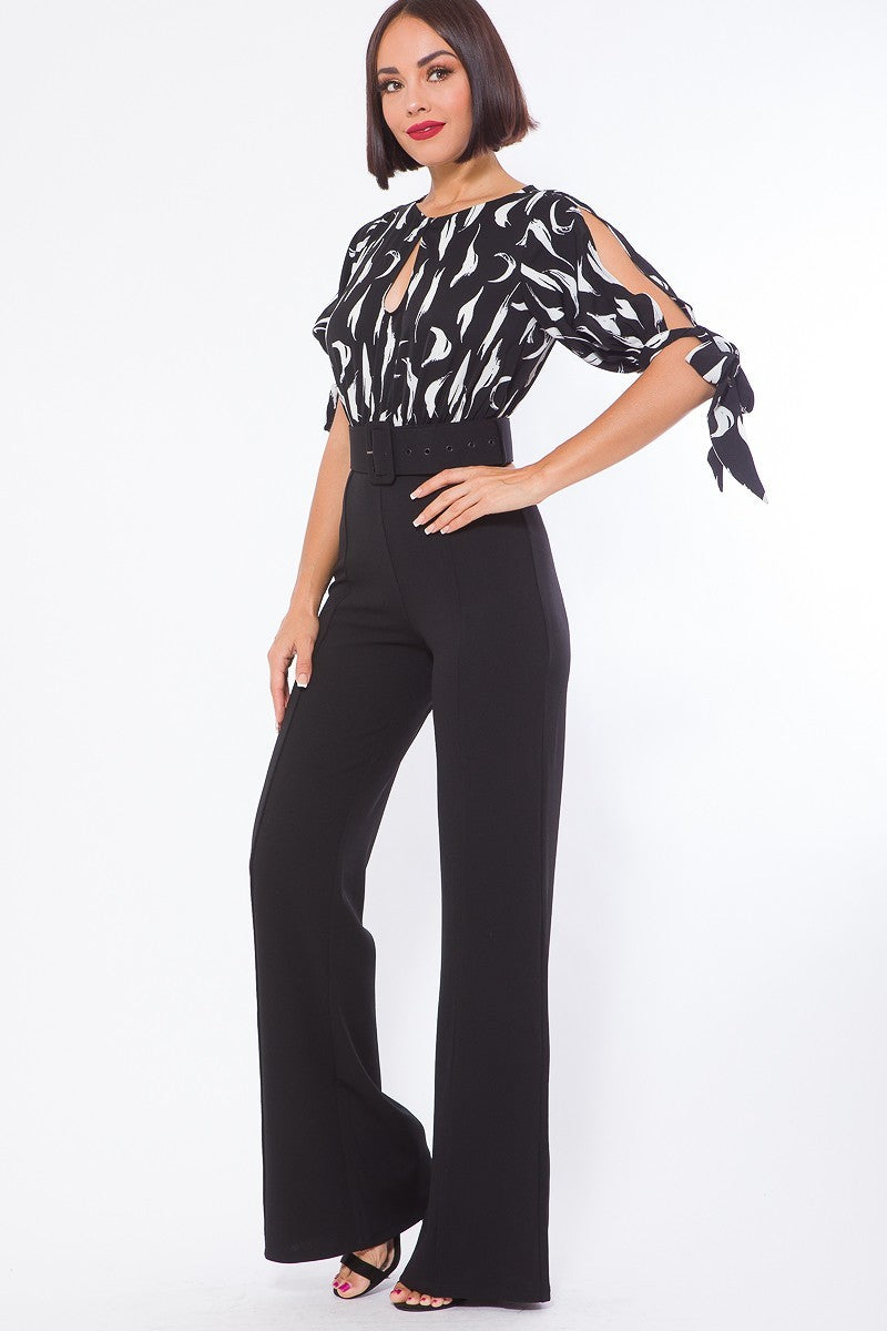 print top jumpsuit