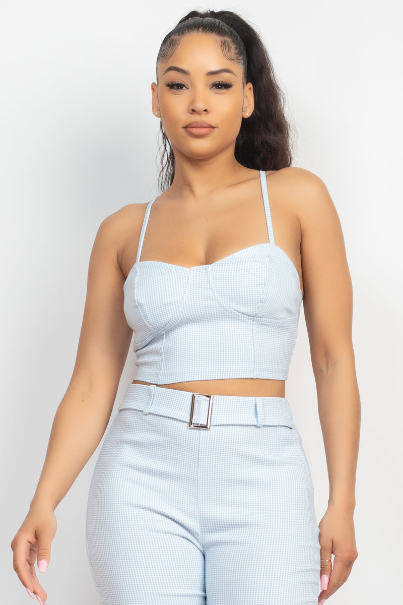 cami crop top & pants set