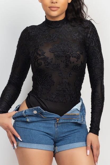 Embroidered Bodysuit