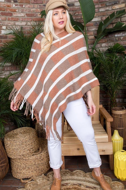 Multi Color Poncho