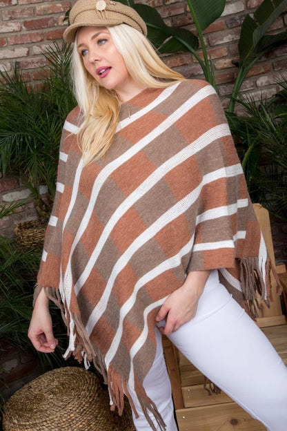 Multi Color Poncho