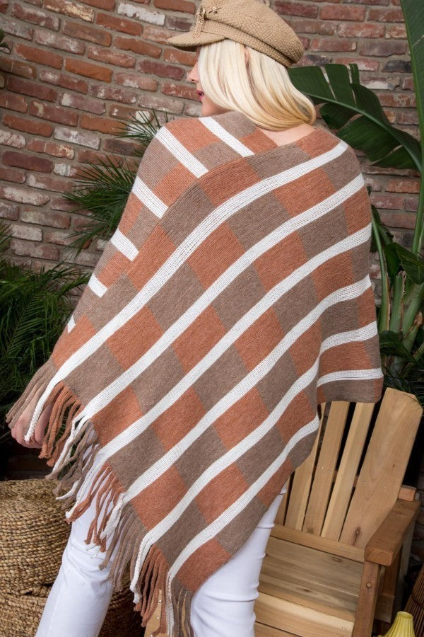 multi color poncho