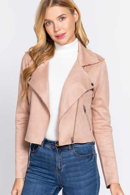 Faux Suede Jacket