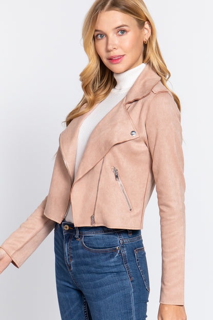 Faux Suede Jacket